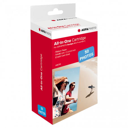 Photo Printer Cartridge - AgfaPhoto AMC50 - Realipix Mini P Mini S