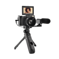 Paquete de cámara compacta Vlogging reacondicionada - Realishot VLG4K-DIG - Zoom digital 16X