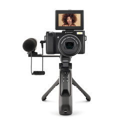 Pacchetto Ricondizionata Videocamera Compatta per Vlogging - Realishot VLG4K-OPT - Zoom ottico 5X