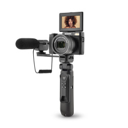 Pacchetto Ricondizionata Videocamera Compatta per Vlogging - Realishot VLG4K-OPT - Zoom ottico 5X