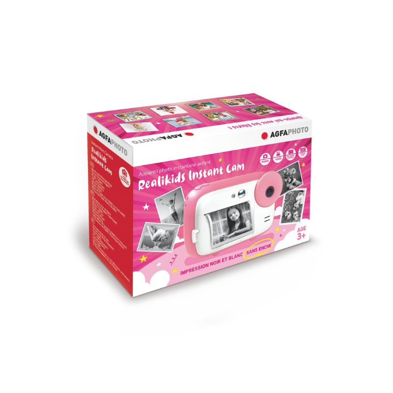 Set de regalo de Navidad reacondicionada - AgfaPhoto Realikids Instant Cam - 3 rollos incluidos