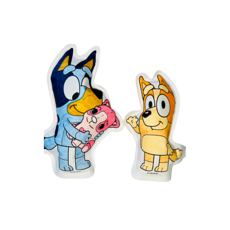 Bluey y Bingo para colorear - ARA Creative