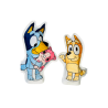 Ausmalbild Bluey und Bingo - ARA Creative