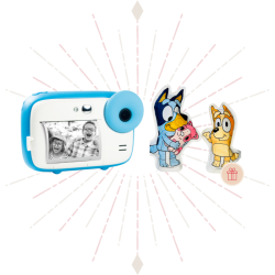 Coffret Realikids Instant Cam Bleu x Coloriages Gonflables Bluey et Bingo ARA Creative