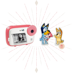 Realikids Instant Cam Rose Set x Malvorlagen Aufblasen Bluey und Bingo ARA Creative