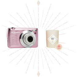 Set de Regalo de Navidad Realishot DC8200 Rosa AgfaPhoto x My Jolie Candle