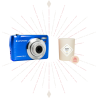 Set de Regalo de Navidad Realishot DC8200 Azul AgfaPhoto x Vela My Jolie Candle