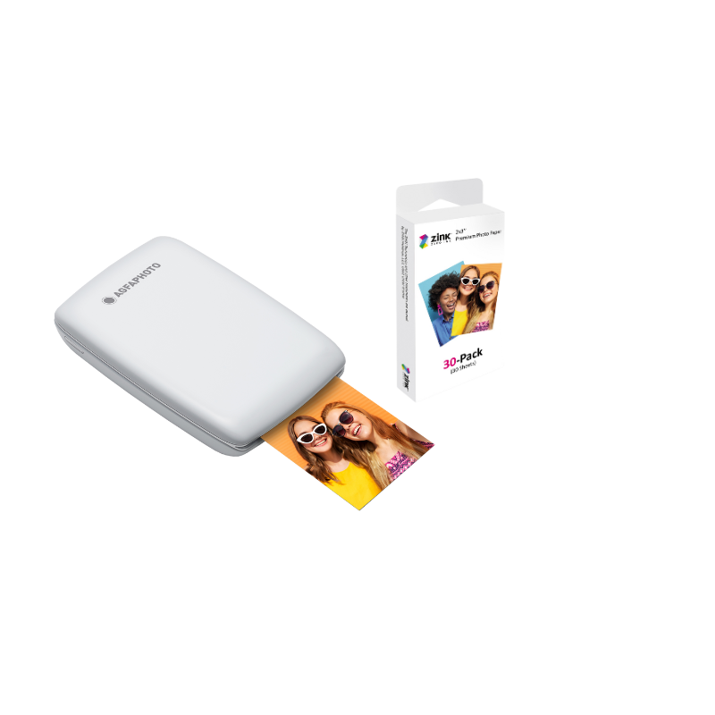 Pack AgfaPhoto Realipix Mini P.2 Portable Photo Printer  + Patrone für 30 Fotos