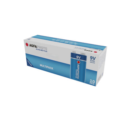 Zestaw 10 baterii alkalicznych E-Block PLUS - 6LR61