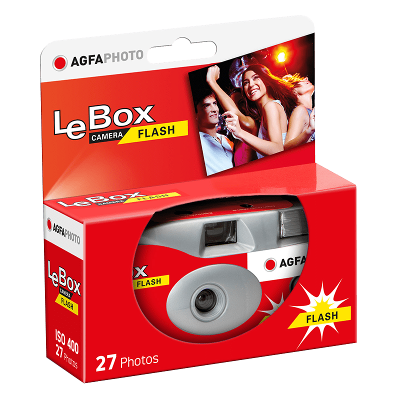 Appareil Photo Jetable - AgfaPhoto LeBox Flash - 27 Photos couleur