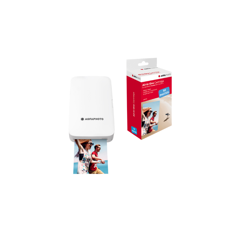 Pack Printer Realipix MINI P White + 58 photos