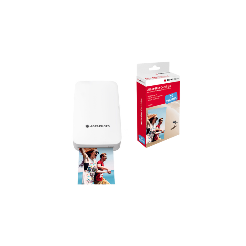 Pack Printer Realipix MINI P White + 28 photos