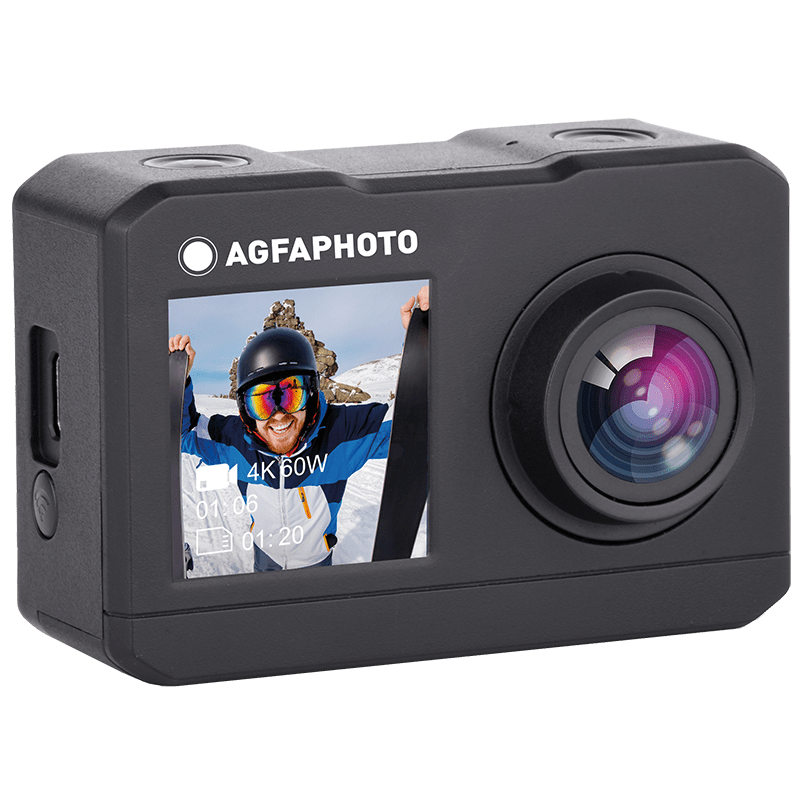 Action Cam - AgfaPhoto Realimove AC7000 - Pantalla dual 2.7K