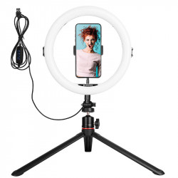 Ring Light Ricondizionato - AgfaPhoto Realiview ARL11 - Adattatore per smartphone