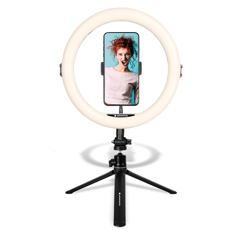 Ring Light Ricondizionato - AgfaPhoto Realiview ARL11 - Adattatore per smartphone