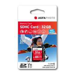 Carte SD Appareil Photo - AgfaPhoto Carte mémoire SDHC 32 Go - CLASS 10