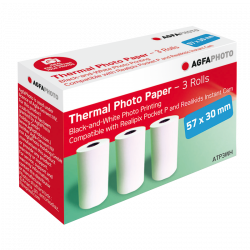 Pack AgfaPhoto Realikids Instant Cam Rosa + 6 rollos de papel