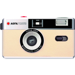 Appareil photo argentique AIHONTAI - Réutilisable 35mm Rétro Vintage avec  Flash - Blanc