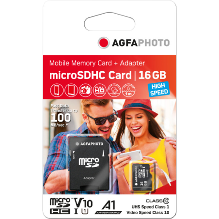 Karta SD do aparatu - AgfaPhoto Micro SDHC Karta pamięci 16 GB - KLASA 10