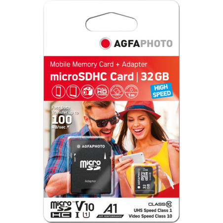 Karta SD do aparatu - AgfaPhoto 32 GB Karta pamięci Micro SDHC - KLASA 10